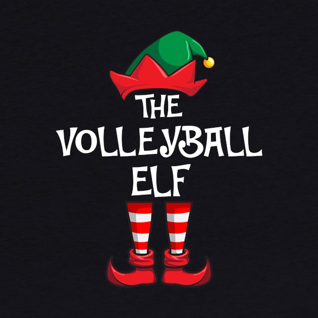 Volleyball Elf Matching Family Christmas Sporty by hazlleylyavlda